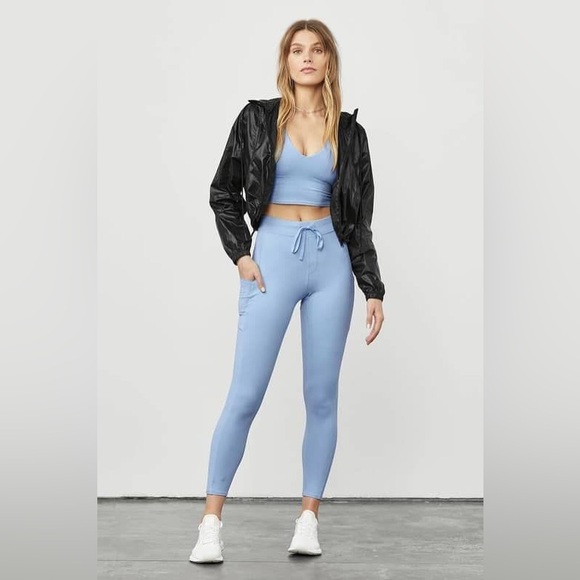 7/8 High-Waist Sculpting Leggings w/ Pockets | Blue Skies | XS - Picture 2 of 6